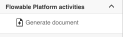 Generate Document Activity in Flowable