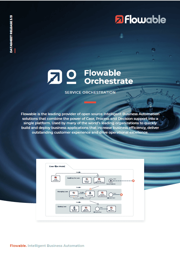 Flowable Orchestrate Datasheet 3.12 