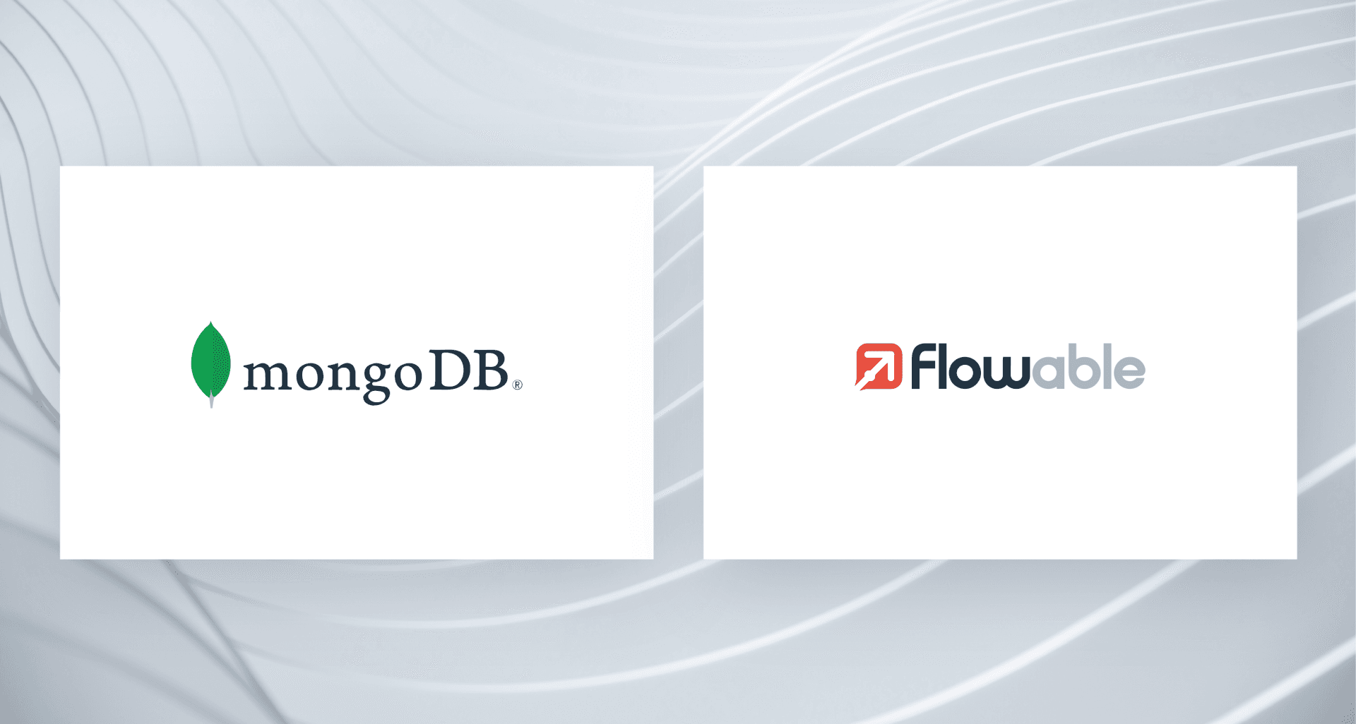 Flowable + mongoDB logos no white background
